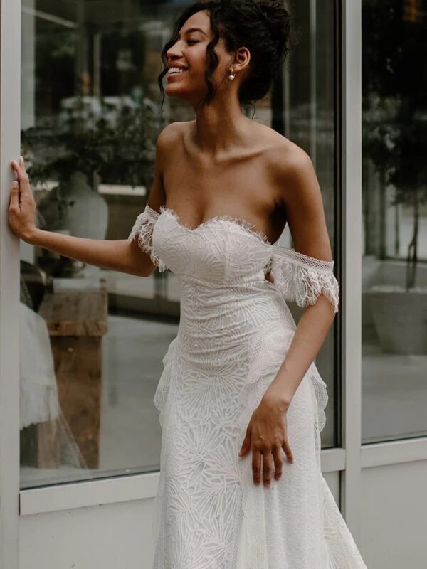 Boho Wedding Dress Lightwoven Mist
