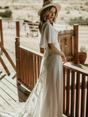 Boho Wedding Dress Lace Horizon