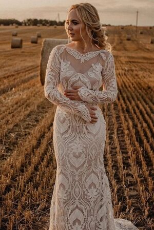 Boho Wedding Dress Celestial Glow