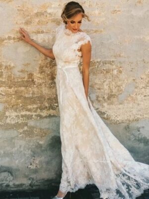Boho Wedding Dress Veil of Silence