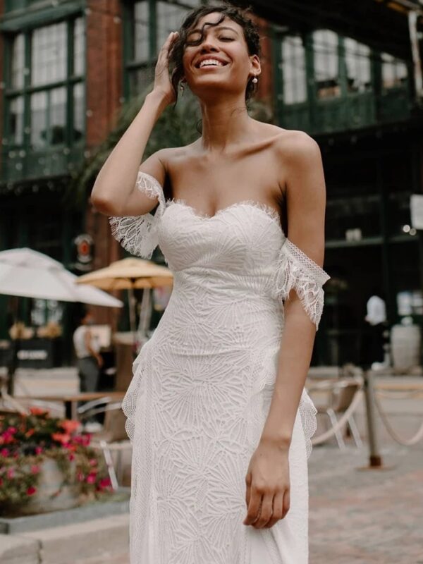Boho Wedding Dress Lightwoven Mist