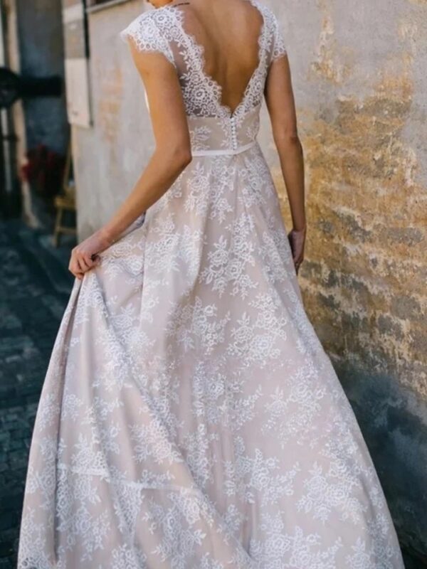 Boho Wedding Dress Veil of Silence