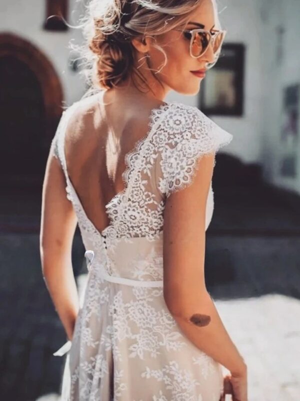 Boho Wedding Dress Veil of Silence