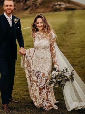 Boho Wedding Dress Glimmer of Grace