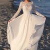 Boho Wedding Dress Halo of Petals