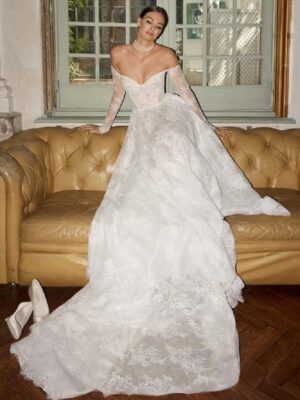 Boho Wedding Dress Golden Petal