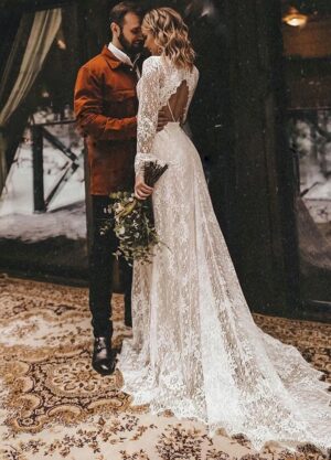 Boho Wedding Dress Breath of the Sky
