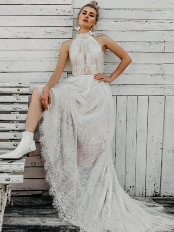 Boho Wedding Dress Golden Pulse