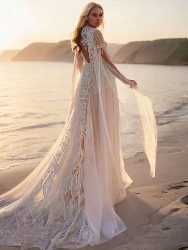 Boho Wedding Dress Petalbound Light