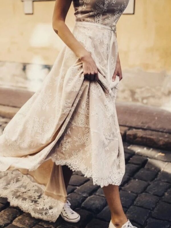 Boho Wedding Dress Veil of Silence