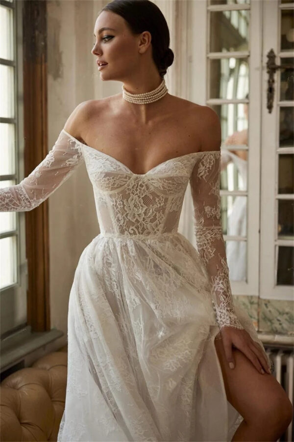 Boho Wedding Dress Golden Petal