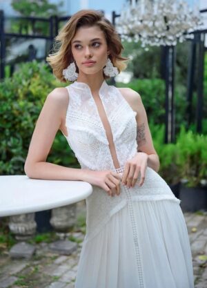 Boho Wedding Dress Moonstone Glow