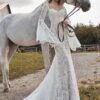 Boho Wedding Dress Petal Echo