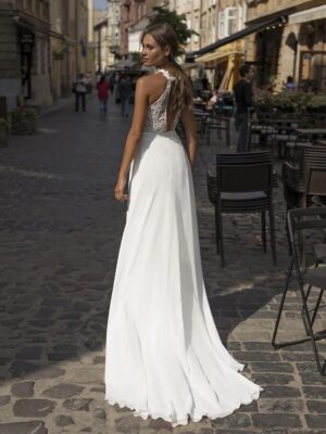 Boho Wedding Dress Silver Bloom