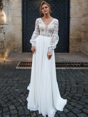 Boho Wedding Dress Gossamer Glow