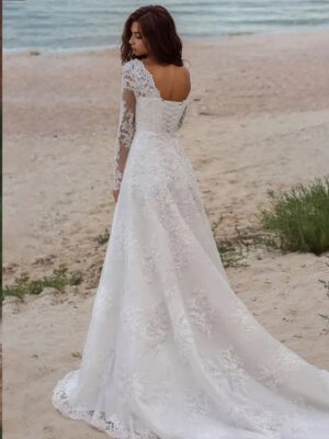 Boho Wedding Dress Blush of Serenity