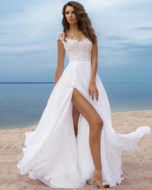 Boho Wedding Dress Caress of Light
