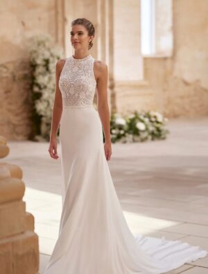 Boho Wedding Dress Frosted Whisper