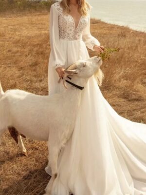 Boho Wedding Dress Glow of Peace