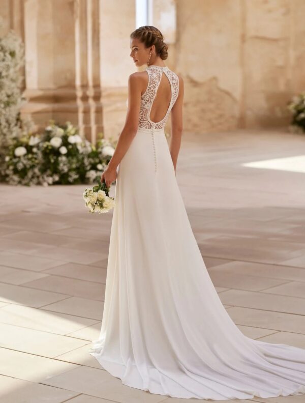 Boho Wedding Dress Frosted Whisper