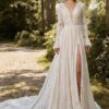 Boho Wedding Dress Pearled Mirage