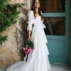 Boho Wedding Dress Golden Caress