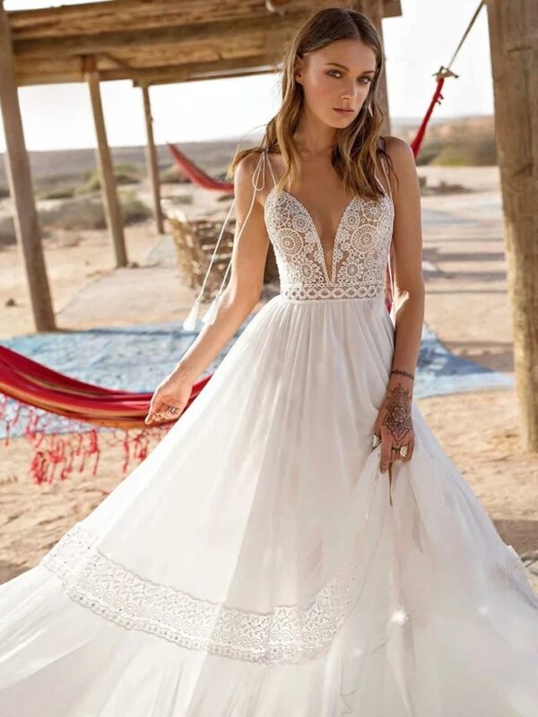 Boho Wedding Dress Moonwoven Bliss