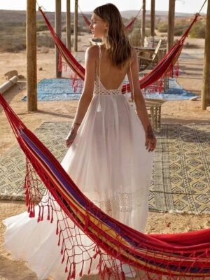 Boho Wedding Dress Moonwoven Bliss