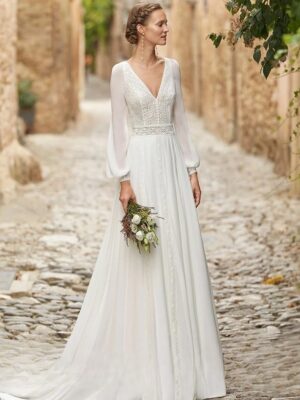 Boho Wedding Dress Evening Bloom