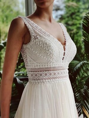 Boho Wedding Dress Cloudlit Embrace