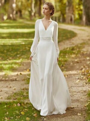 Boho Wedding Dress Hushed Mist