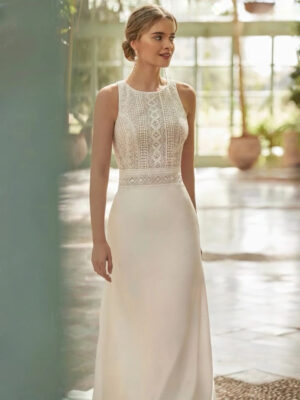 Boho Wedding Dress Petal Shine