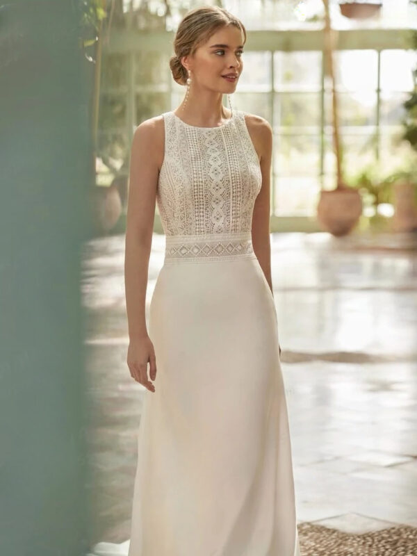 Boho Wedding Dress Petal Shine