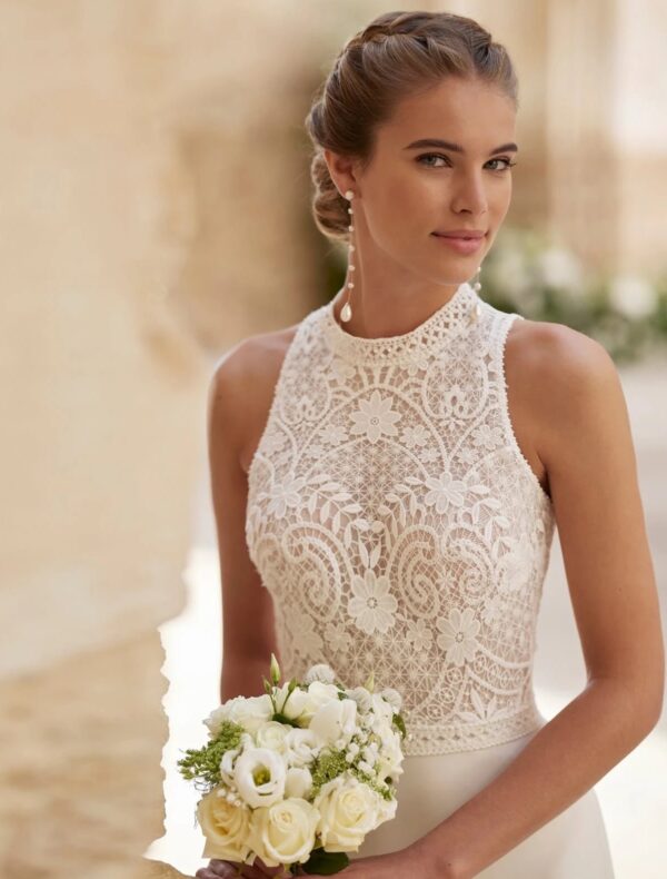 Boho Wedding Dress Frosted Whisper