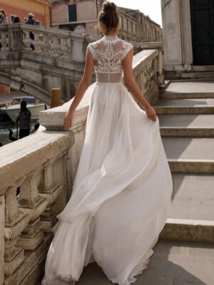 Boho Wedding Dress Mist and Light