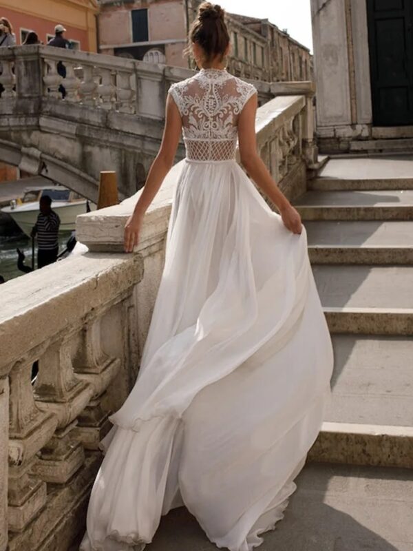 Boho Wedding Dress Mist and Light
