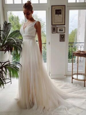 Boho Wedding Dress Cloudlit Embrace
