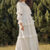 Boho Wedding Dress Gilded Veil