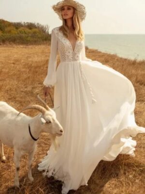 Boho Wedding Dress Glow of Peace