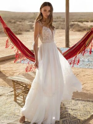 Boho Wedding Dress Moonwoven Bliss