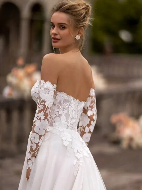 Boho Wedding Dress Lunar Petals