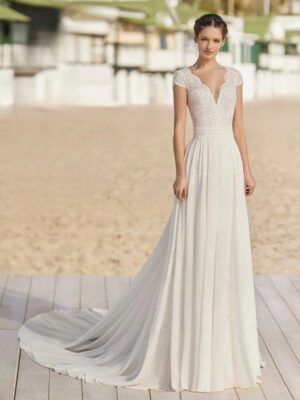 Boho Wedding Dress Velvet Drift