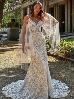 Boho Wedding Dress Drift of Petals