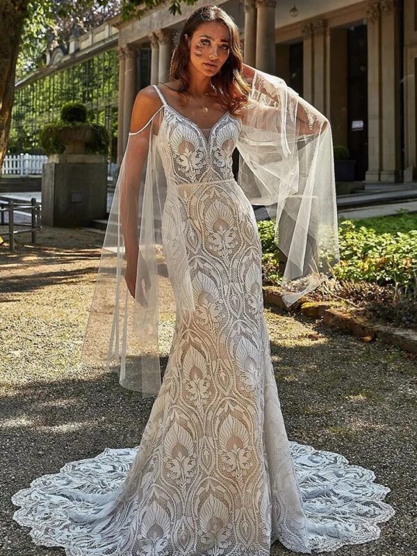 Boho Wedding Dress Drift of Petals