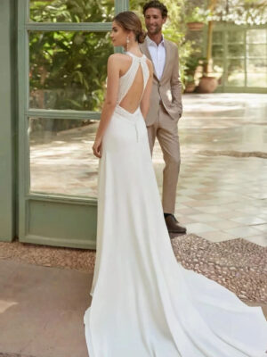 Boho Wedding Dress Petal Shine