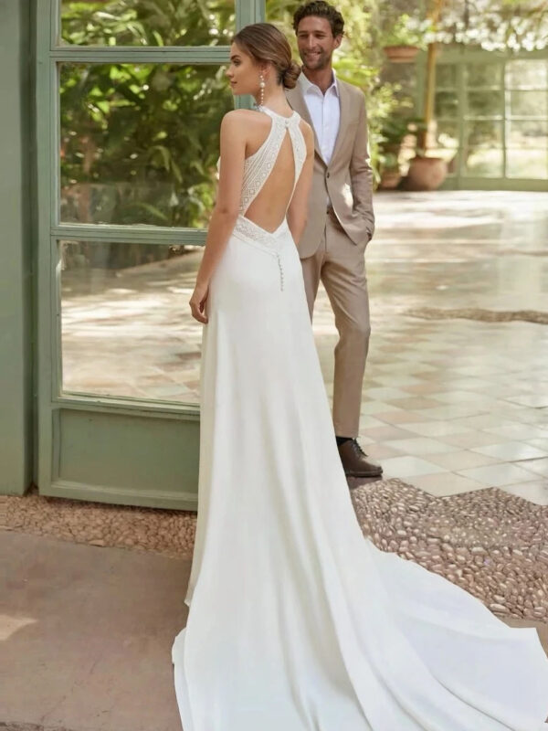 Boho Wedding Dress Petal Shine