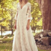 Boho Wedding Dress Drizzle of Gold