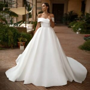 SoDigne Modern Simple Satin Wedding Dress Off the Shoulder Sexy V Neck Customized Plus Size Dubai Elegant Vestidos De Novia 7 H656d2504375846c68f72f4f2acf79d42i 600x600 1