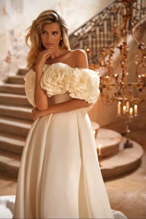 SoDigne Off Shoulder 3D Flower Wedding Dresses A-line Sleeveless Simple Satin Bridal Dress 2025 Long Wedding Gown Robe De Mairee 5 S4a9e75084c4f47cda217aec4433dac29E 600x899 1