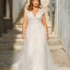 Exquisite Wedding Dresses Plus Size Tulle With Lace Applique V-Neck Backless Bride Gowns Cap Sleeves Mermaid Vestido De Noiva 6 Se7acfd158b3e4d4fa7b0947c6b9e8786I Cropped
